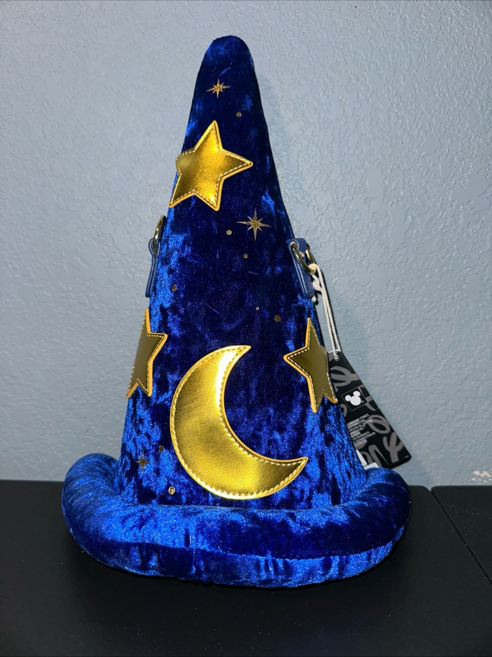 Loungefly Disney Fantasia Mickey Mouse Sorcerer Hat Figural Crossbody Bag New